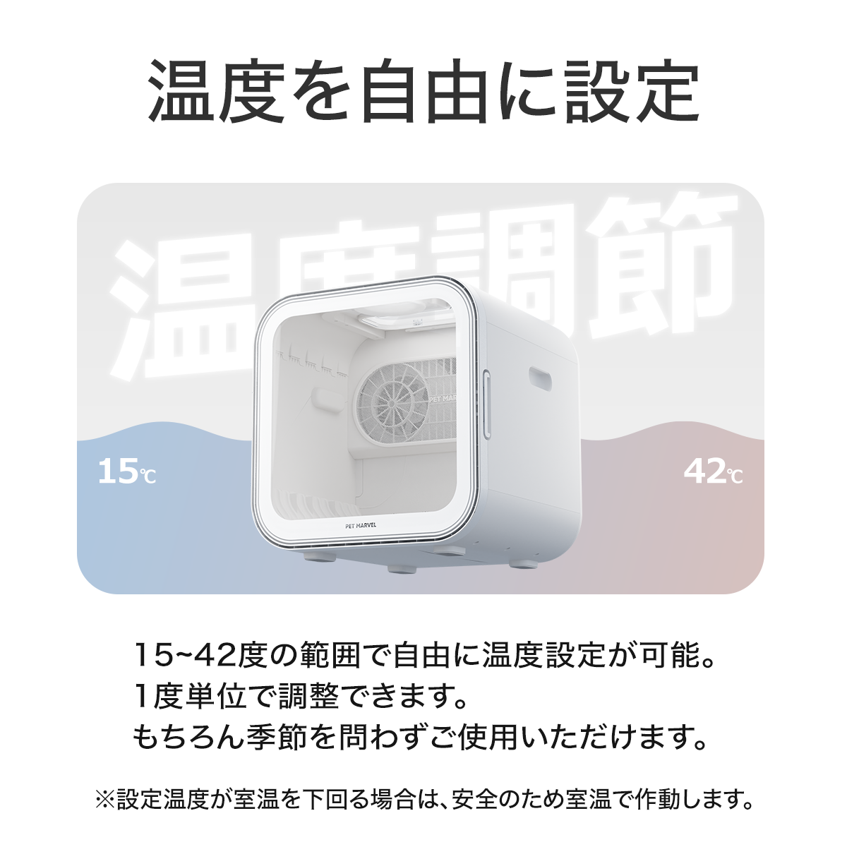 PET MARVEL 公式 ドライヤーハウス H4 ドライルーム ドライヤーボックス 速乾 すぐ乾く 温度調整可能 自動で乾燥 ペットマーベル 1年保証 送料無料 永久アフターサービス